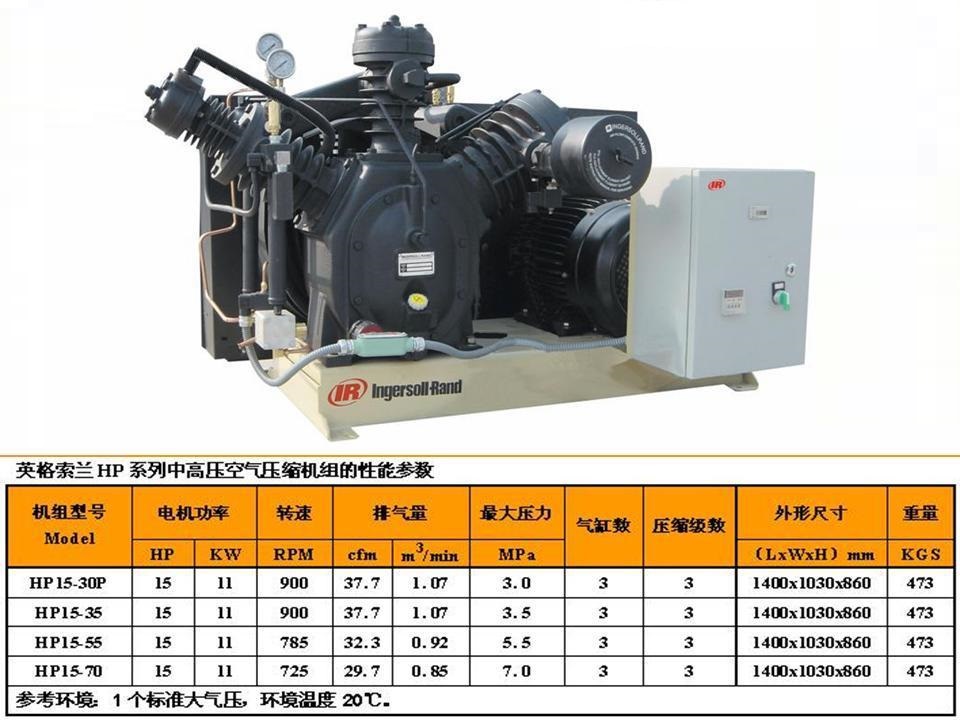 英格索蘭活塞式高壓空壓機